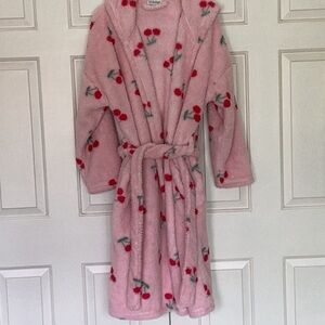 P.J. Salvage Pink Cherry Print Robe